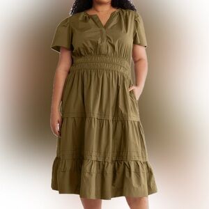 Puff Sleeve Tiered Dress